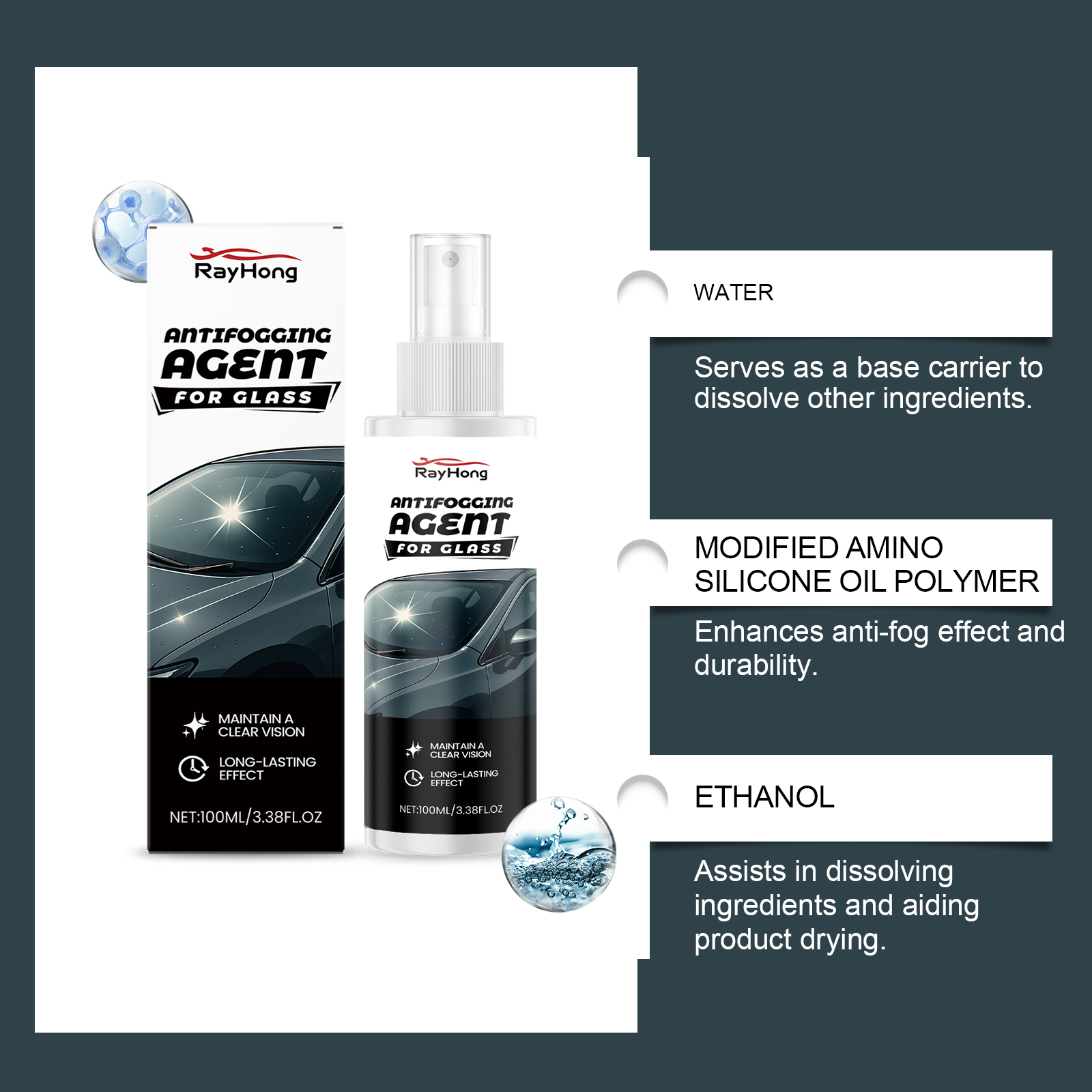 Cars Glass Anti-Rain Spray Aut - Car Shampoo Ph のレビューと価格