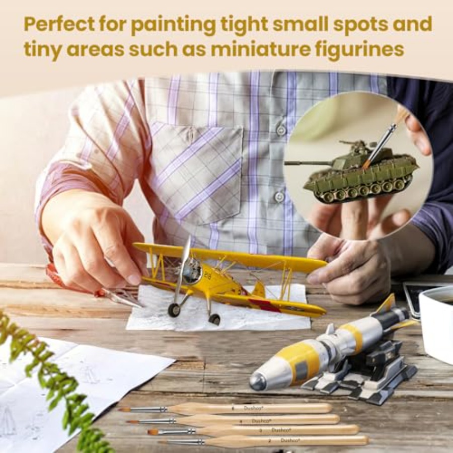 10 pcs Miniature Detail Paint  - Detailing Brush Set のレビューと価格