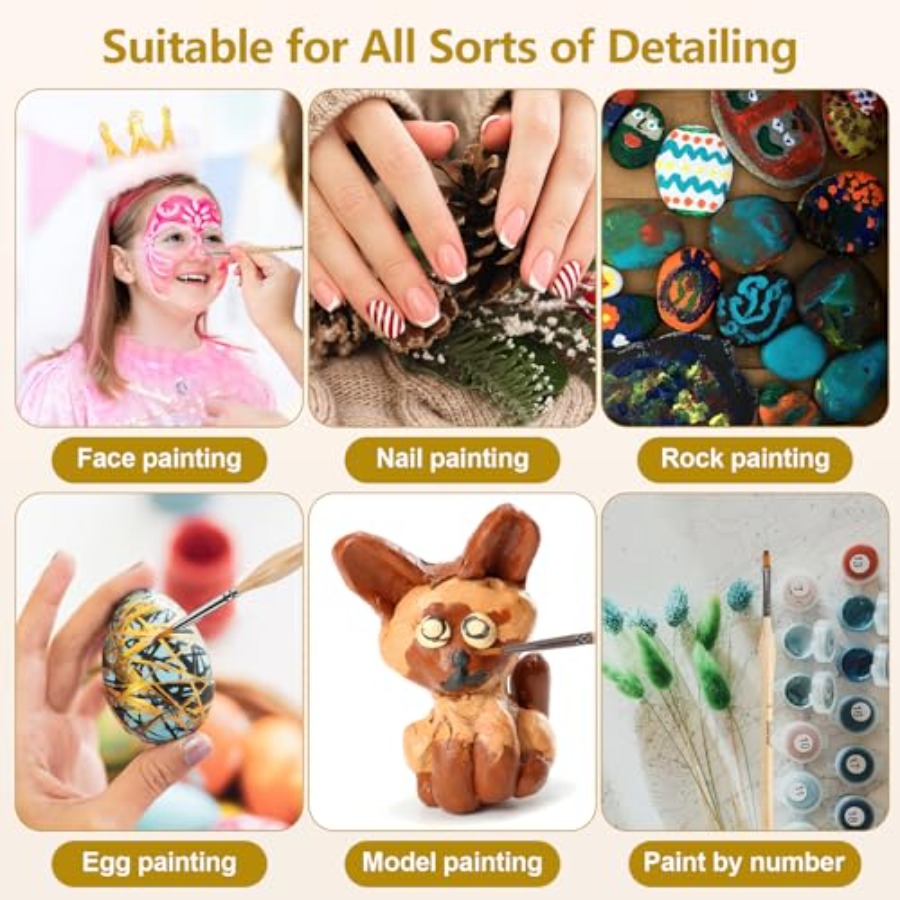 10 pcs Miniature Detail Paint  - Detailing Brush Set のレビューと価格