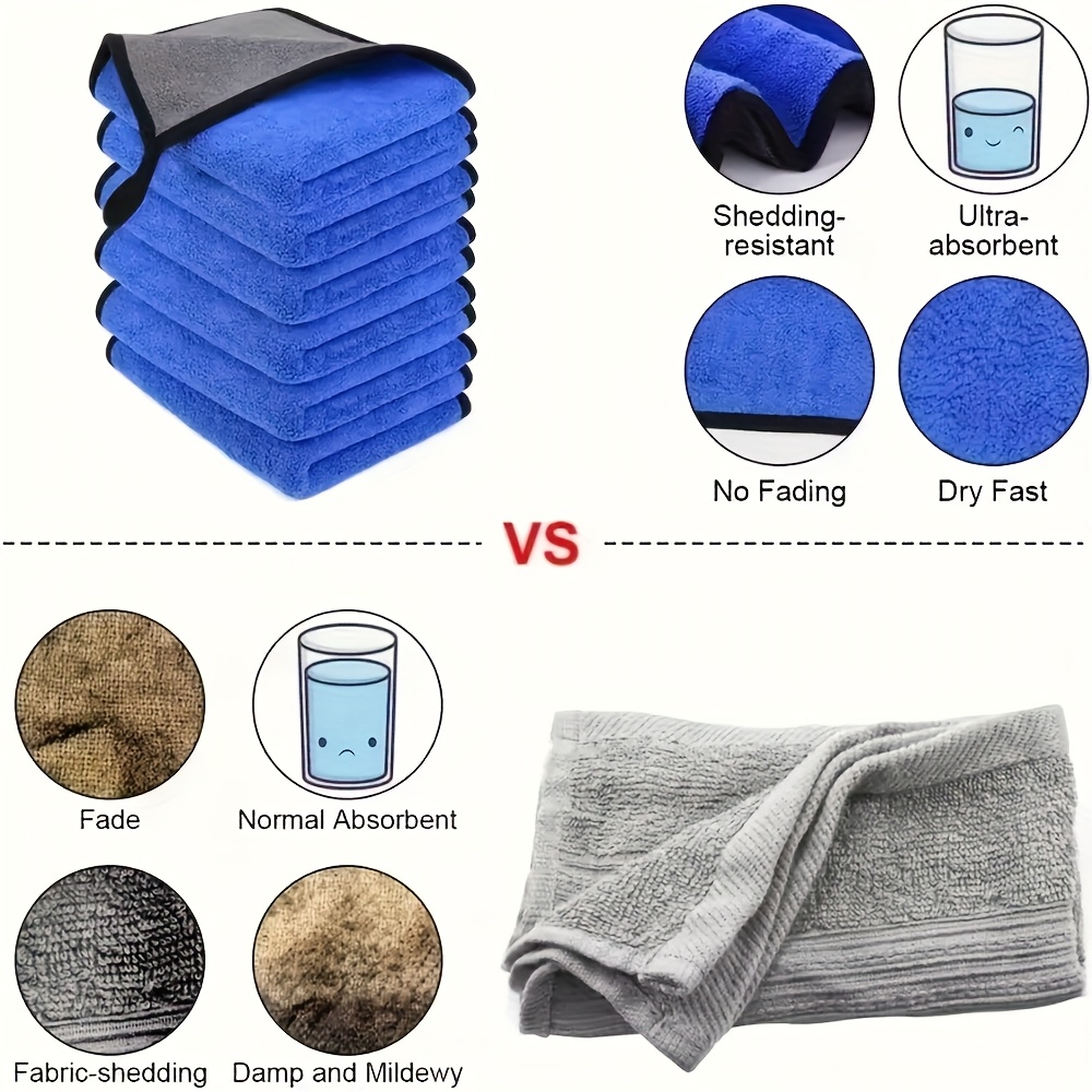 1-10pcs Microfiber Car Cleanin - Microfiber Towel Detailing のレビューと価格