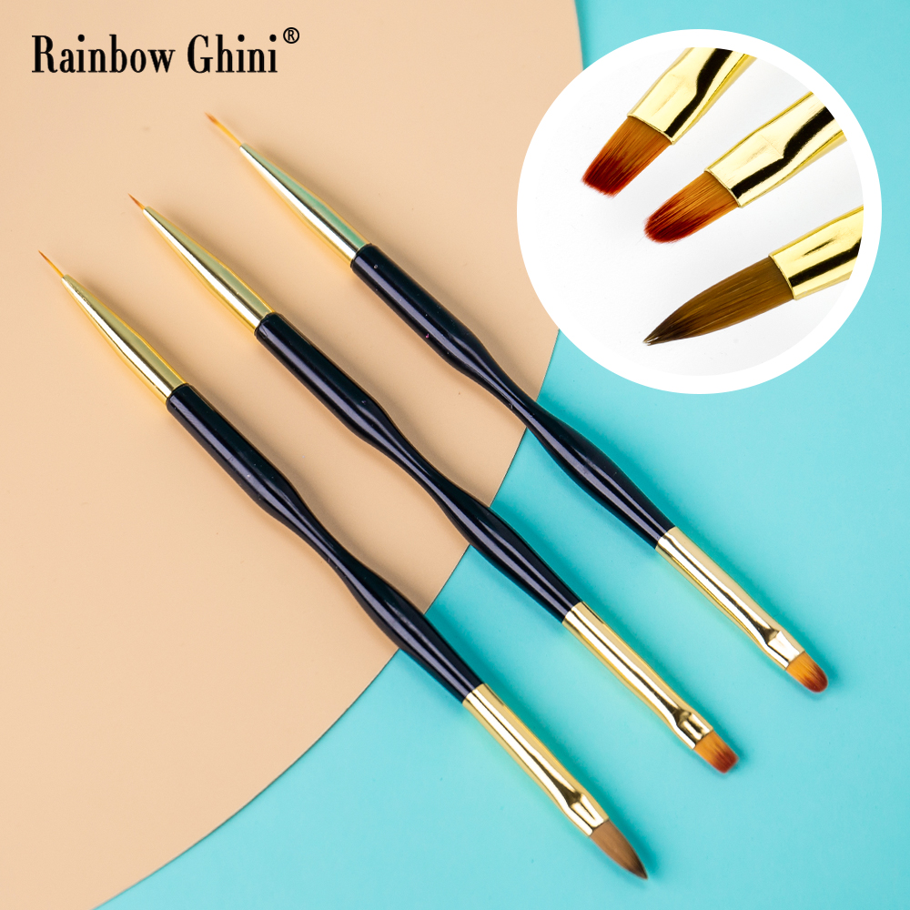 Rainbow Ghini 3Pcs/Set Dual He - Detailing Brush Set のレビューと価格