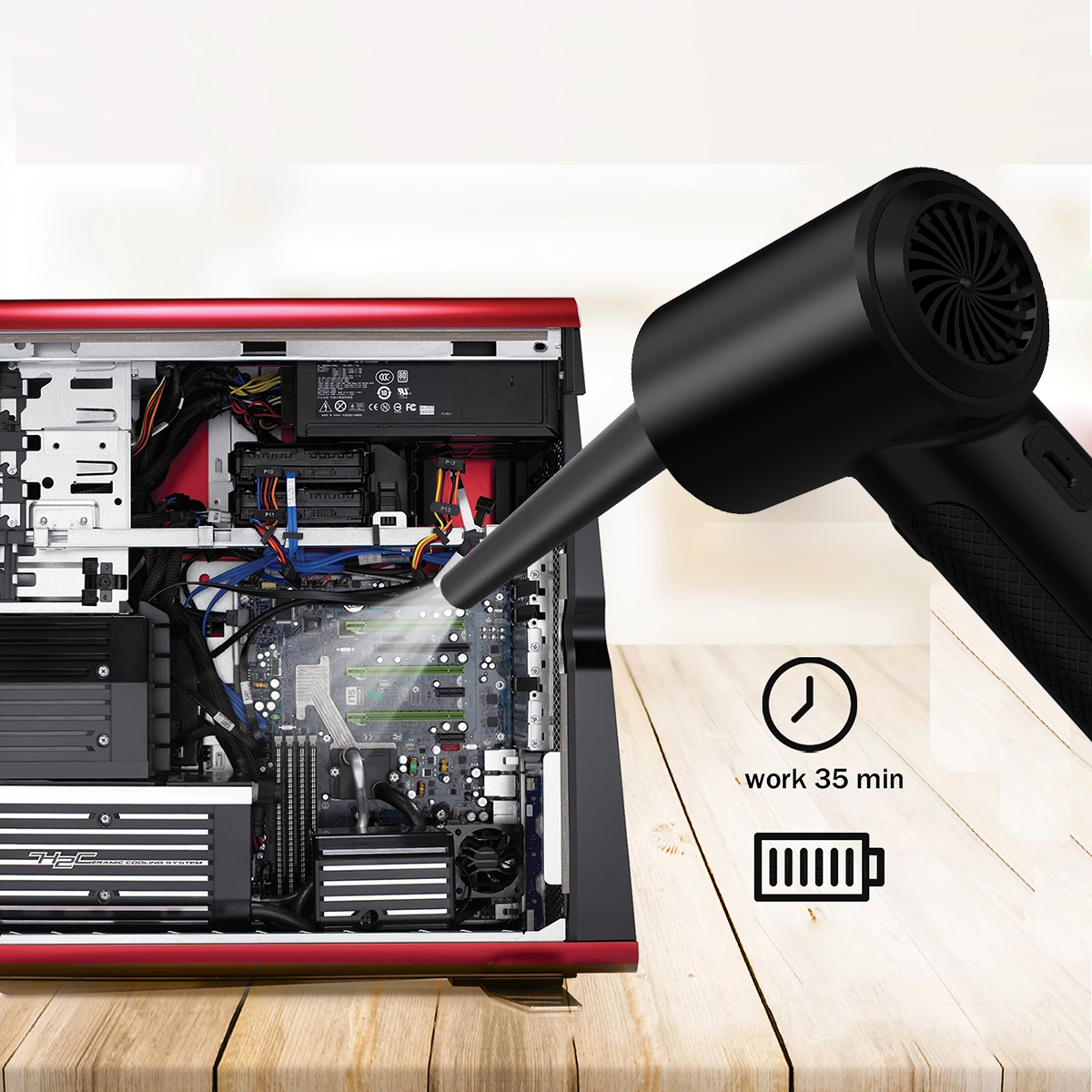 Compressed Air Duster for Keyb - Dryer Car Blower のレビューと価格