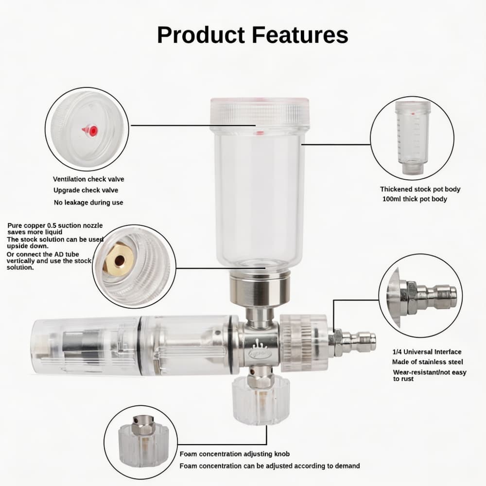 Foam Spray Gun Adjustable 100m - Pressure Washer Foam Gun のレビューと価格