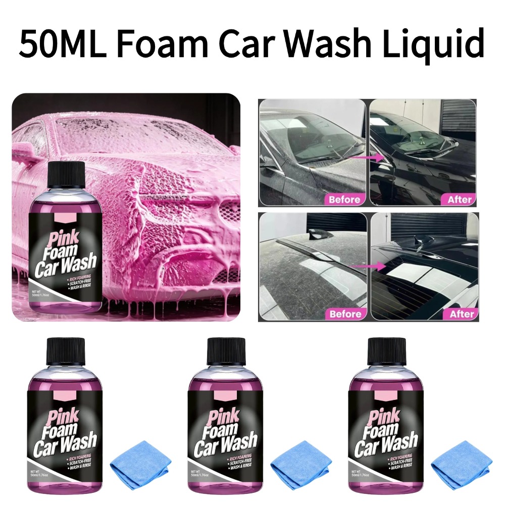 50ml Foam Car Wash Liquid Acti - Microfiber Towel Detailing のレビューと価格