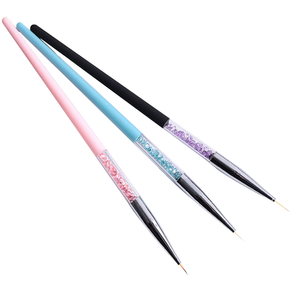 3Pcs Nail Art Pen Set Fine Tip - Detailing Brush Set のレビューと価格