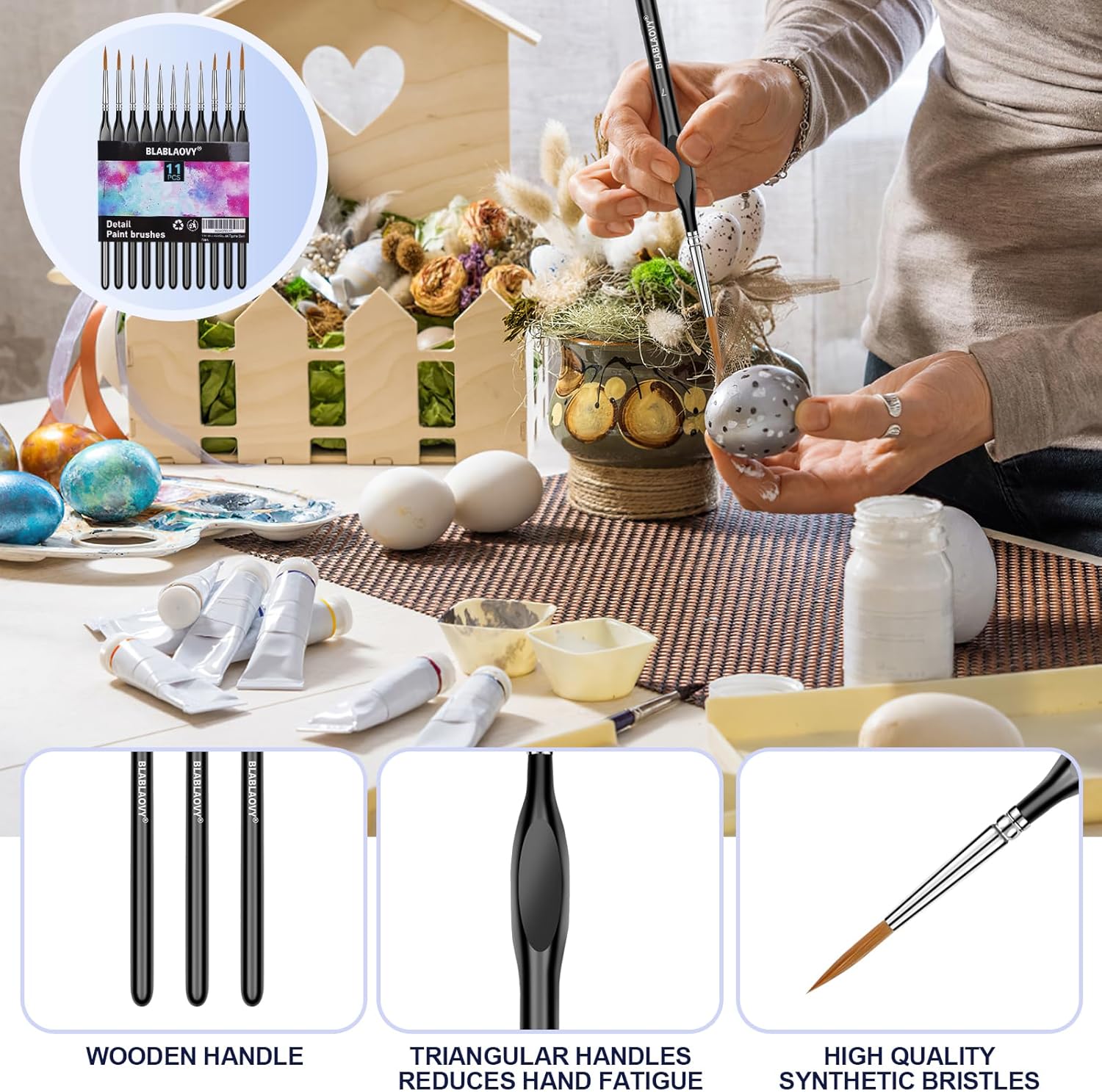 11 Pcs Detail Paint Brushes Se - Detailing Brush Set のレビューと価格