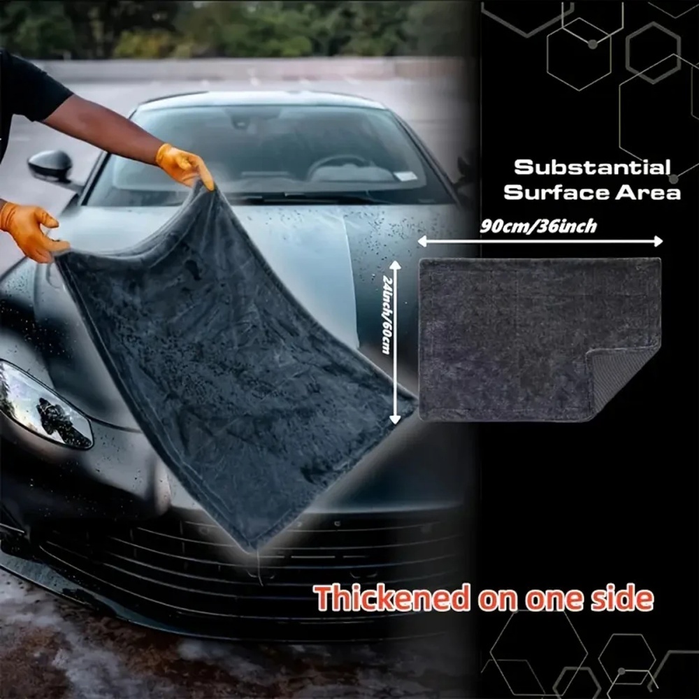 Oversized Dark Gray Car Microf - Microfiber Towel Detailing のレビューと価格