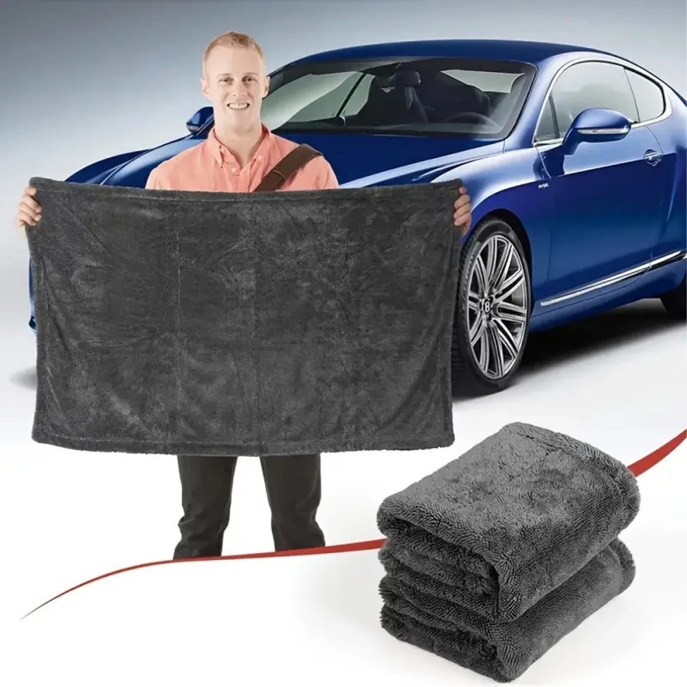 Oversized Dark Gray Car Microf - Microfiber Towel Detailing のレビューと価格