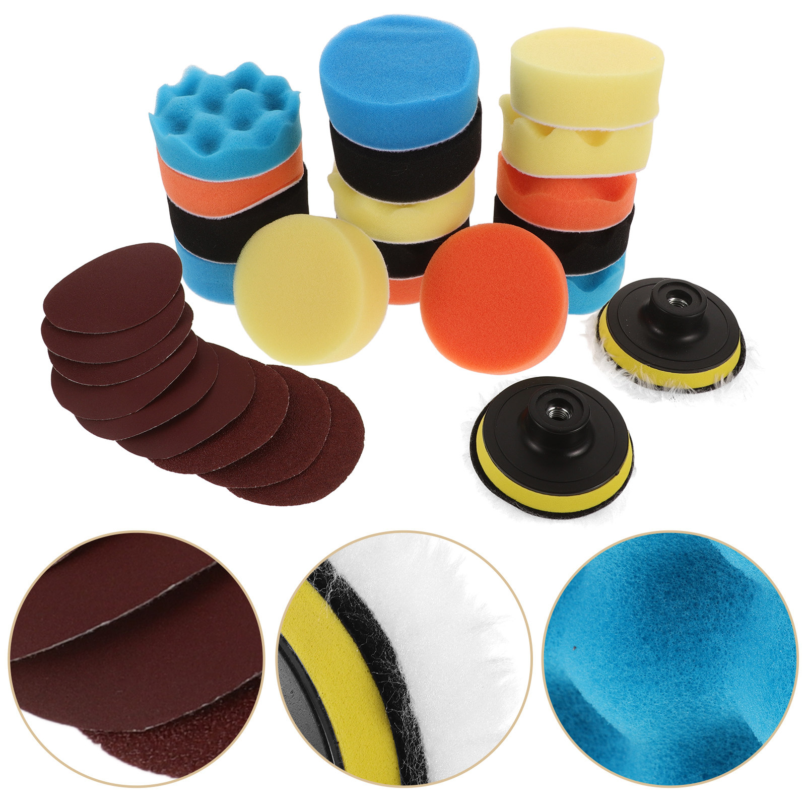 1 Set Sponge Polisher Pad Dril - Polish Pad Set Buffer のレビューと価格
