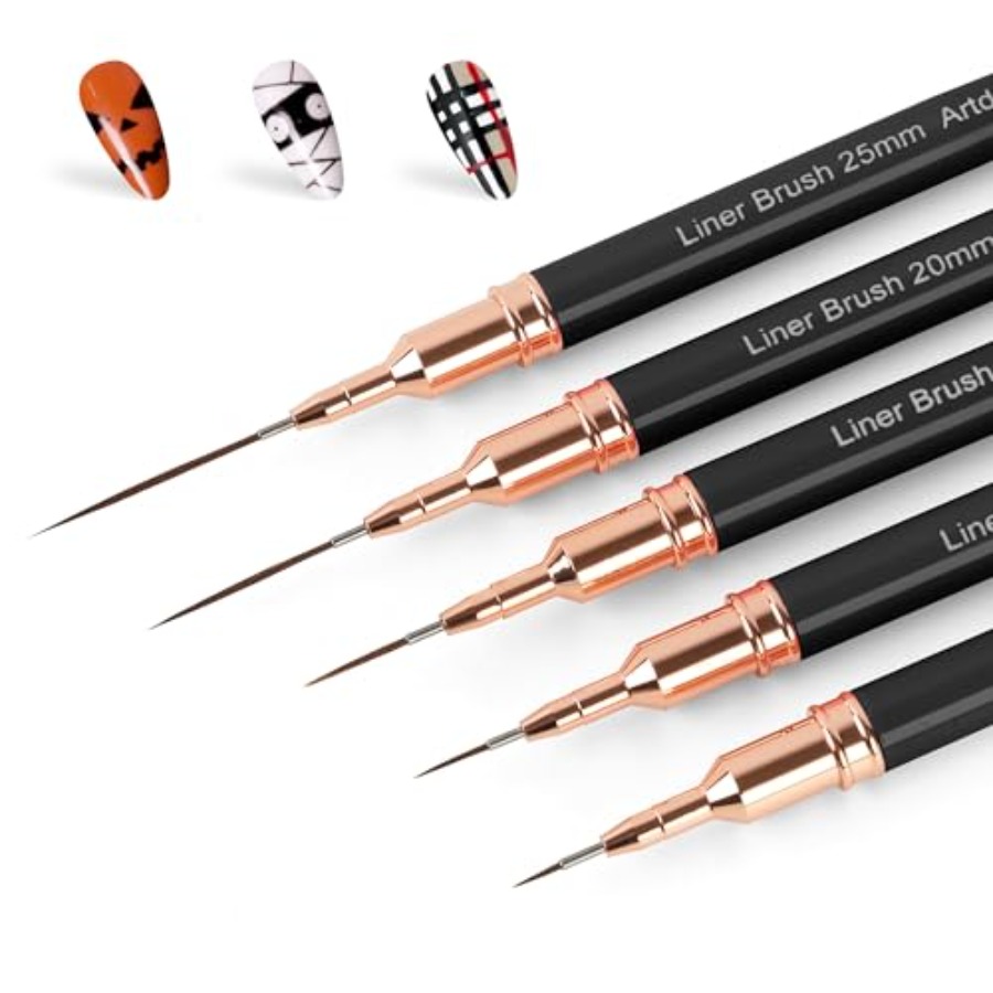 Metallic Nail Art Pens, Liner  - Detailing Brush Set のレビューと価格