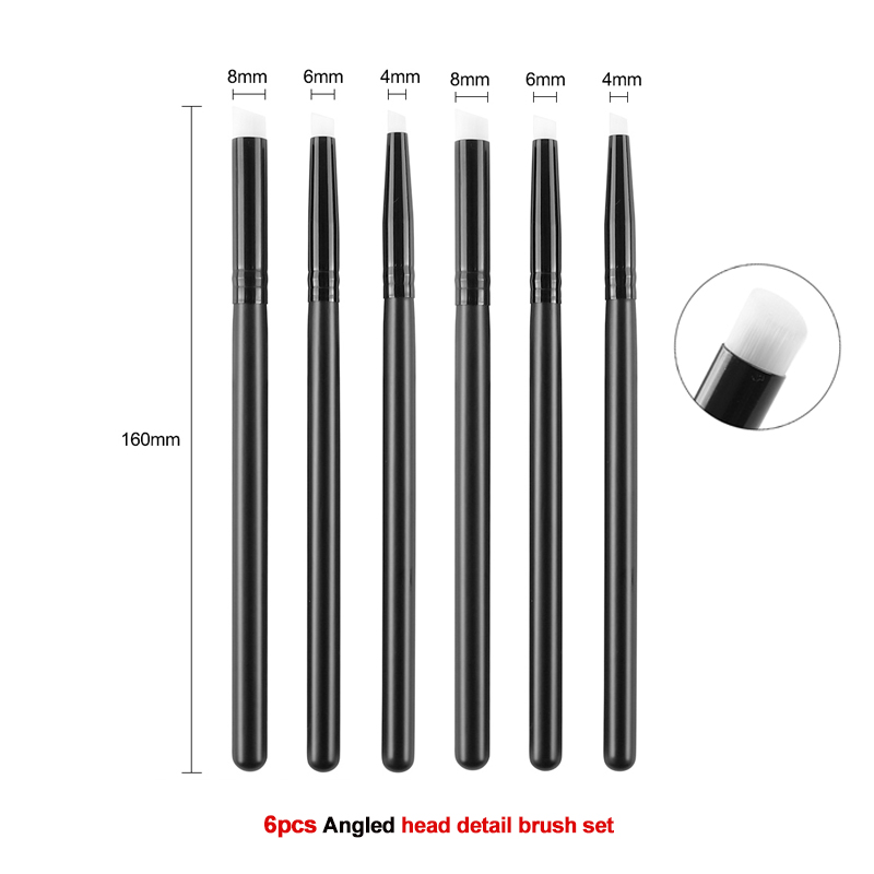 3Pcs/set Flat /angled Detailed - Detailing Brush Set のレビューと価格
