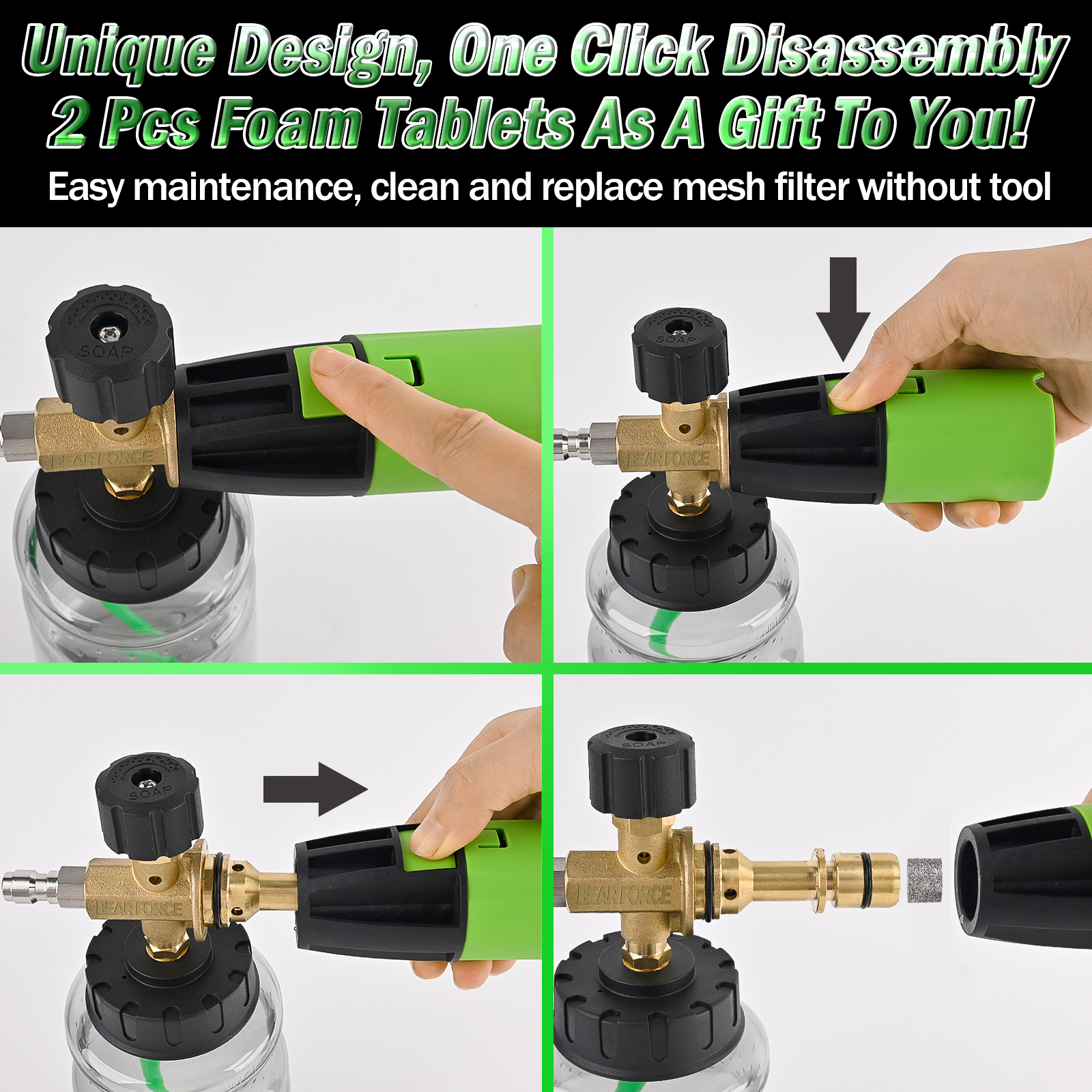 BEAR FORCE Pressure Washer Foa - Pressure Washer Foam Gun のレビューと価格